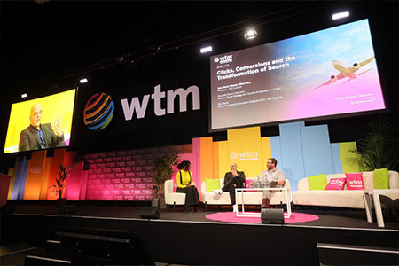 Dan Taylor on the "Clicks, Conversions and the Transformation of Search" panel at World Travel Market London